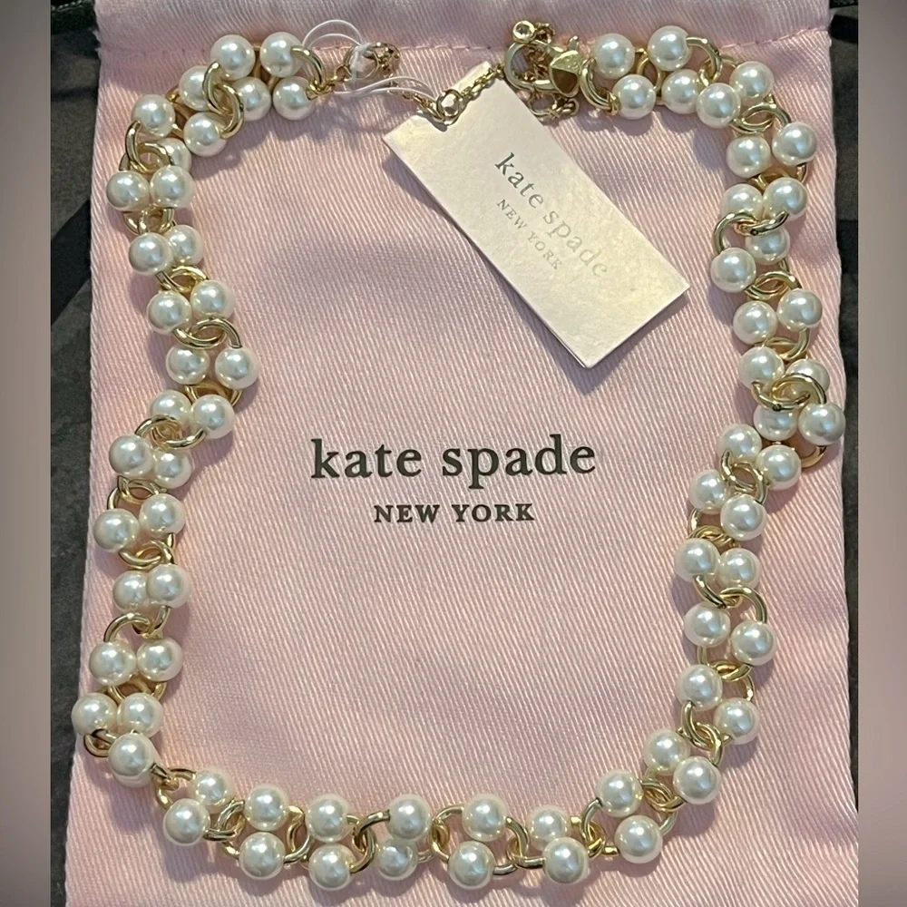 NWT Kate Spade Authentic New York White Multi Nouveau Pearls Necklace